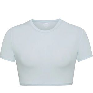 SKIMS Super Cropped T-Shirt Sky Size Medium